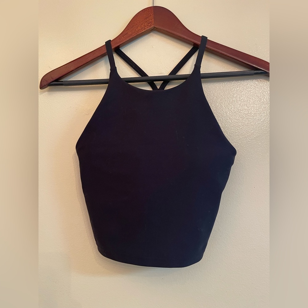 Old Navy Black Workout Top with Built-In Bra. Size XS